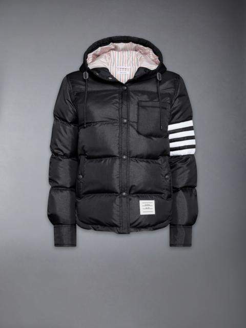 Thom Browne SHINY RIPSTOP LIGHTWEIGHT DOWN FILLED 4-BAR JACKET