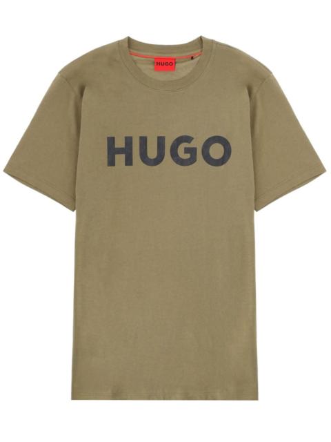 HUGO COTTON T-SHIRT WITH LOGO