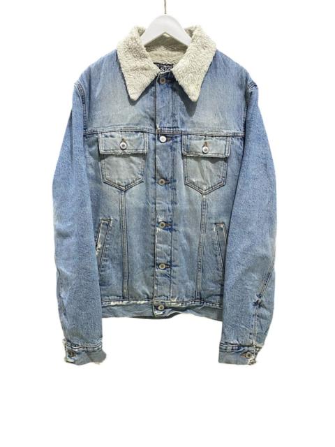 Dolce & Gabbana Vtg Dolce & Gabbana Denim Lining Sherpa Jacket Distressed