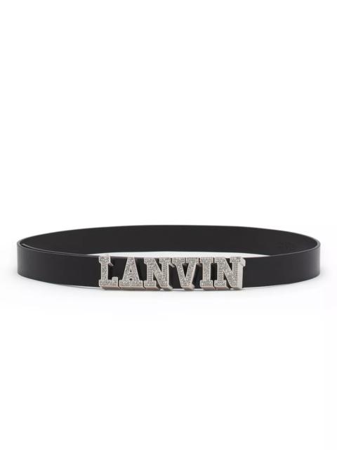 Lanvin X Future Leather Belt With Rhinestones