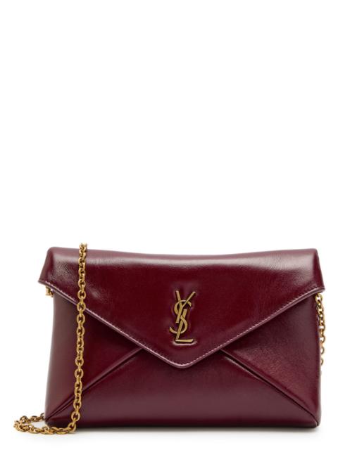 SAINT LAURENT Saint Laurent Envelope Leather Wallet-on-chain