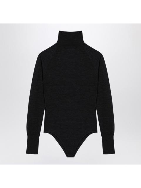 Alaïa Alaia Black Wool Second Skin Bodysuit Women | luosophy