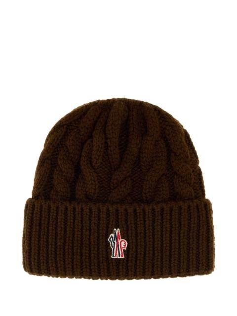 Moncler Grenoble Moncler Grenoble Women Brown Wool Blend Beanie Hat