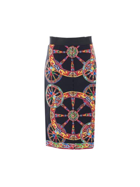 Dolce & Gabbana Dolce&Gabbana Women Carretto Print Long Skirt