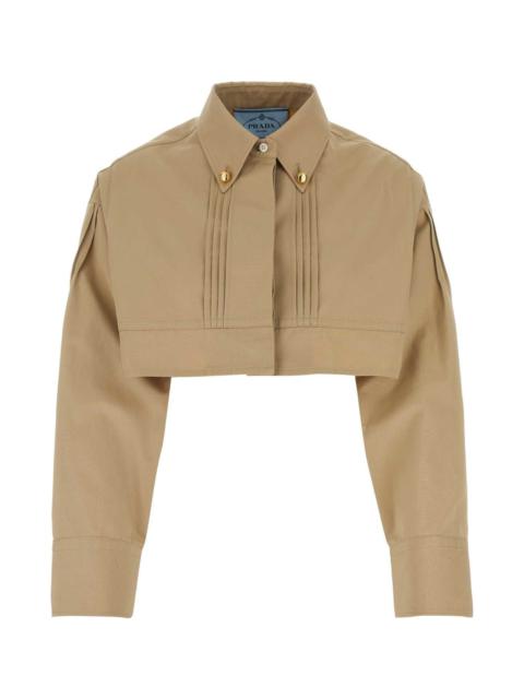 Prada Beige Poplin Shirt