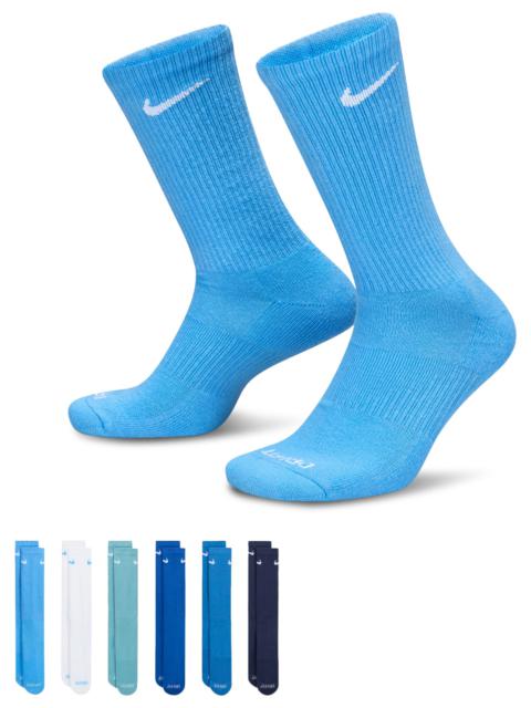 Nike Nike Mens Nike 6 Pack Everyday Plus Cushioned Socks