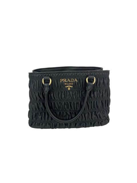 Prada Prada Nappa Gaufre Black Leather Shoulder Crossbody Bag