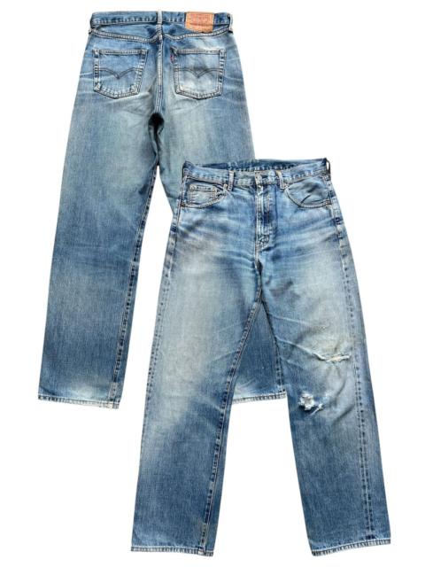 Levi's Vintage 90s Levis 502 Selvedge Distressed Denim Jeans 33x31