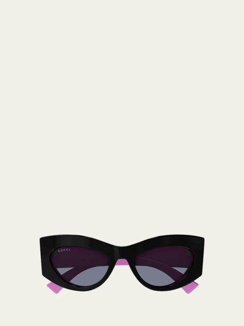 GUCCI Cat-Eye Recycled Acetate Sunglasses