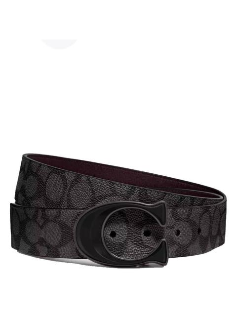 COACH Coach Signature Buckle Cut To Size Reversible Belt