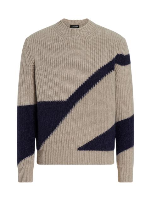 ZEGNA TWO-TONE JUMPER