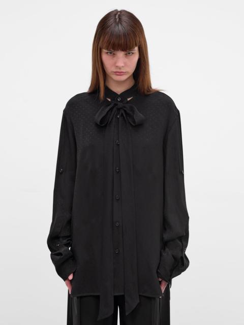 Ann Demeulemeester Dien Black Foulard Dot Shirt