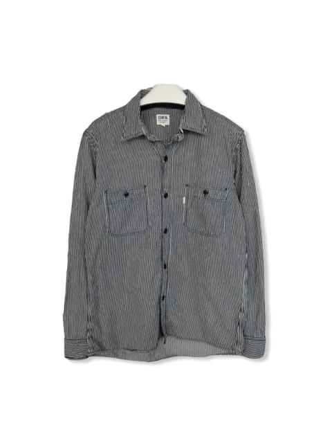 Other Designers Edwin - Japanese Brand Edwin Workers Hickory Button Up Shirt 👕