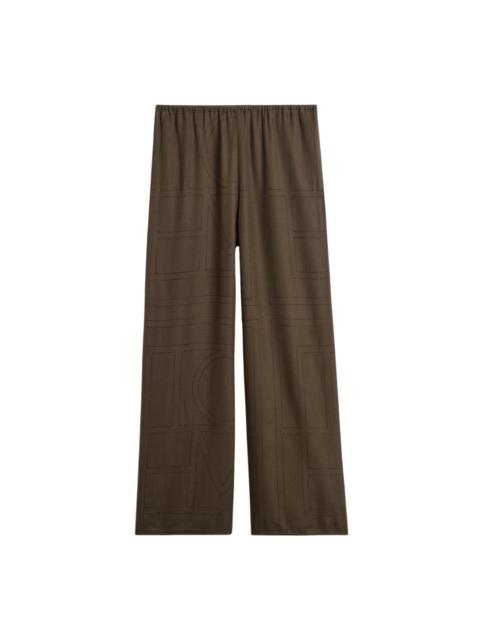 TOTEME Flannel Monogram Bottoms