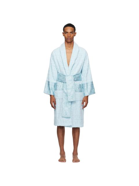 VERSACE Blue 'I Heart Baroque' Bathrobe