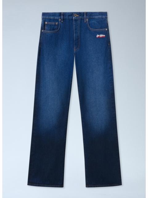 Off-White Off-White Men Spray Diagonal Relax Jeans