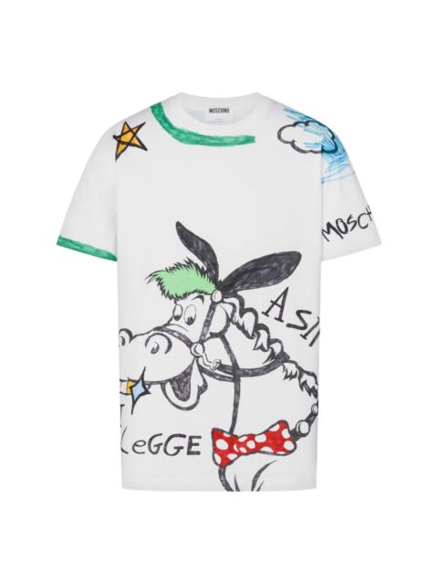Moschino PRINTED CREW NECK T-SHIRT