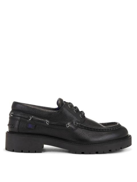 Burberry Burberry Raft Leather Boat Shoes