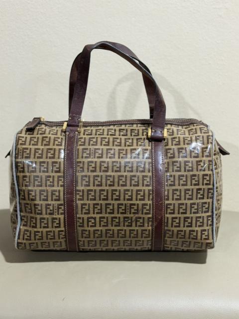 FENDI Authentic Fendi Zucca Crystal Boston Hand Bag