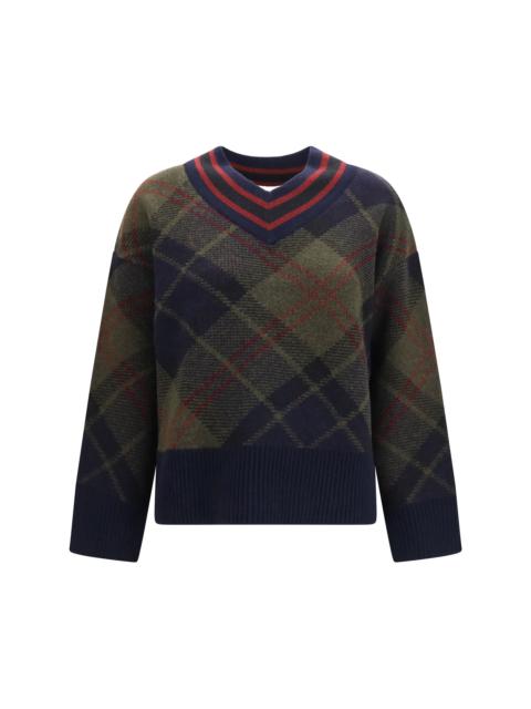 Barbour Barbour Shae Tartan Wool V-neck Sweater Tartan