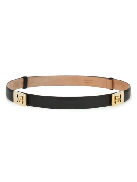 FERRAGAMO Ferragamo Gancini Extendable Hug Belt, Size 100 cm