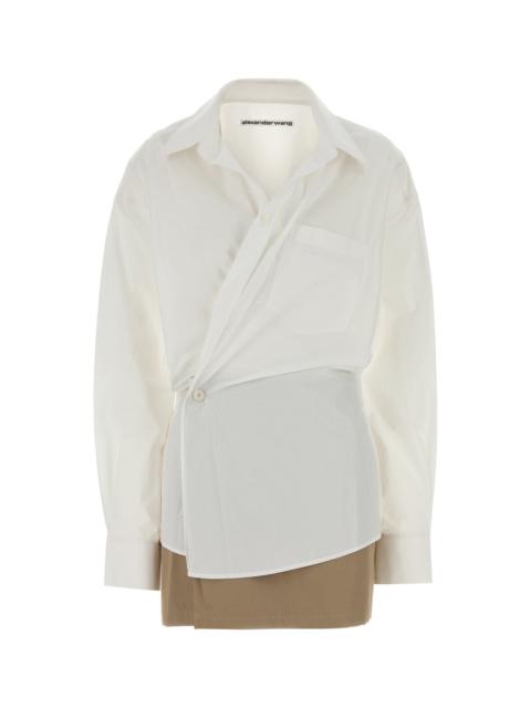 Alexander Wang White poplin mini dress