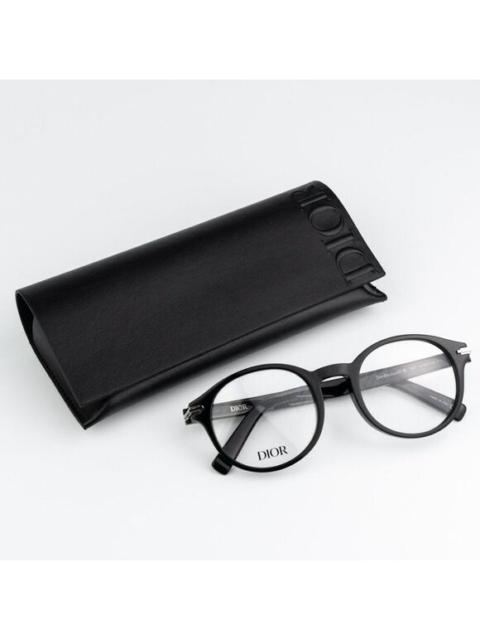 Dior NEW Dior DIORBLACKSUITO RI 1000 Shiny Black Unisex Round Eyeglasses