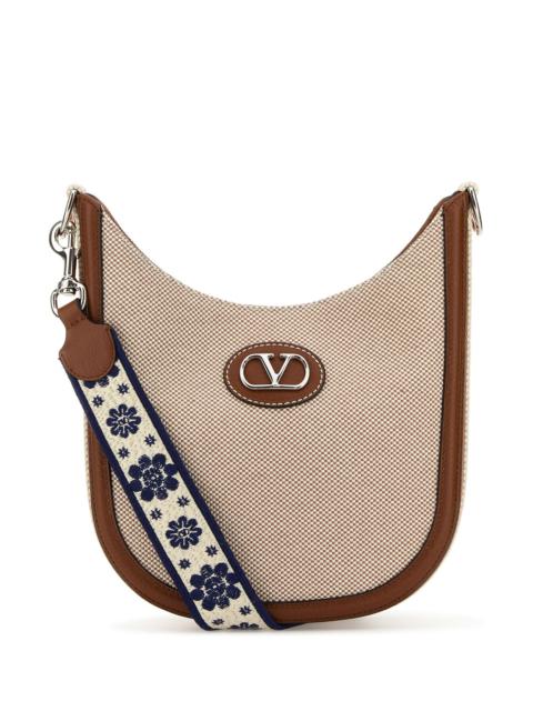 Valentino Top-tone canvas VLogo Signature shoulder bag