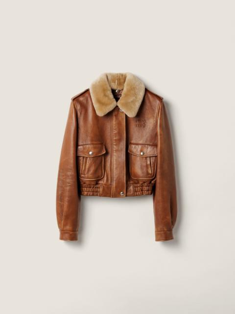 Miu Miu Nappa leather jacket