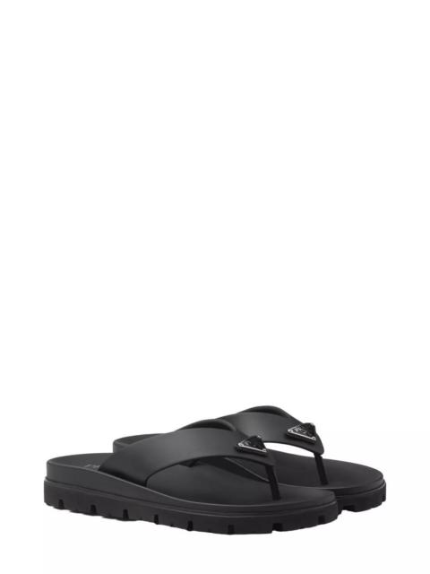 Prada Men's Rubber Thong Sandals