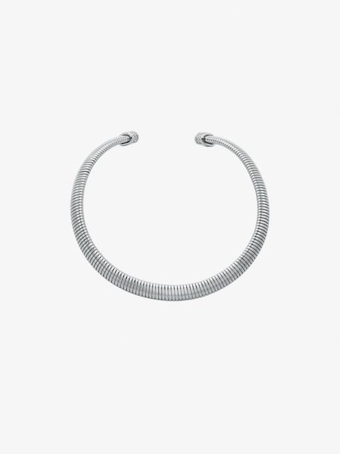 MICHAEL KORS Precious Metal-Plated Brass Pavé Collar Necklace