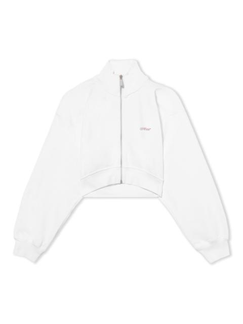 Off-White Water Arrow Crop Zip-Up Jacket