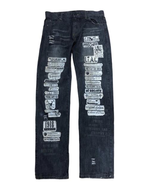 Other Designers Seditionaries - 1990 - In The Attic Japanese Distressed Patches Denim Pant