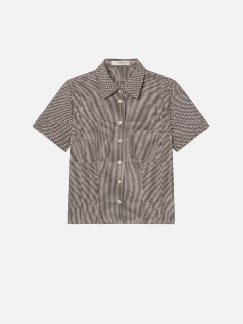 FRAME The Check Seaside Shirt in Coffee Multi