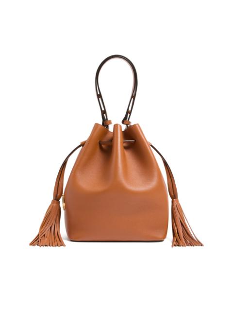 Valentino medium tassel logo bucket bag