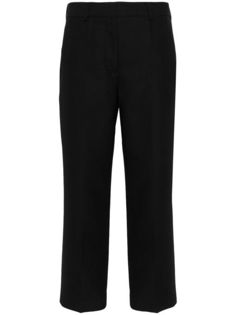 TOTEME pressed-crease cropped trousers