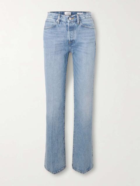 The Vertical straight-leg jeans Mid denim