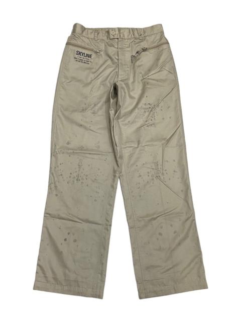 Other Designers 🔥VINTAGE 80s ISSEY MIYAKE SKYLINE THRASHED OIL STAINS PANTS