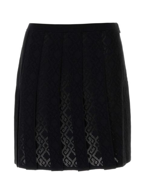 Givenchy Black Viscose Blend Skirt