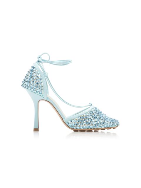 Bottega Veneta Sparkle Stretch Sandals blue
