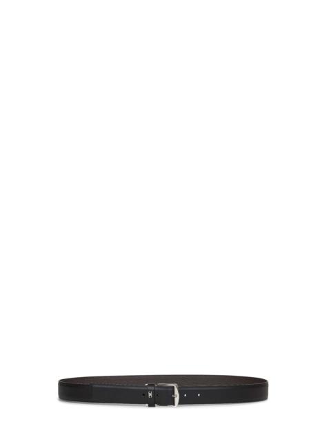 FERRAGAMO Ferragamo Men Black Leather Reversible Belt