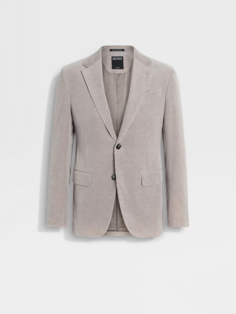 ZEGNA LIGHT TAUPE CASHCO JACKET