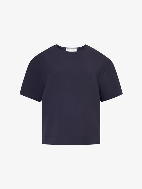 The Frankie Shop Sierra short-sleeve woven T-shirt