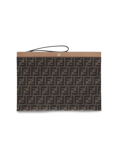 FENDI 'FF' LARGE FLAT POUCH
