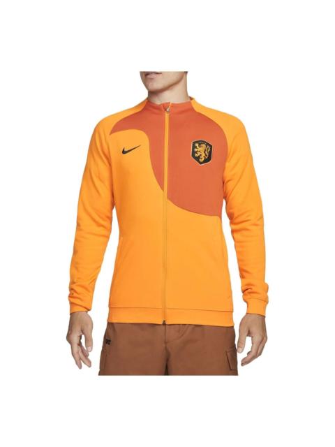 Nike Nike 2022-23 Holland Academy Pro Knit Football Jacket 'Orange' DN1056-833