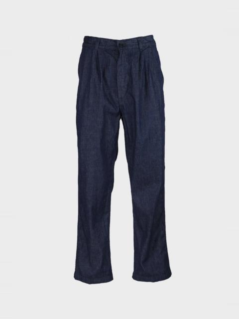 orSlow Two Tuck Denim Wide Trouser - One Wash