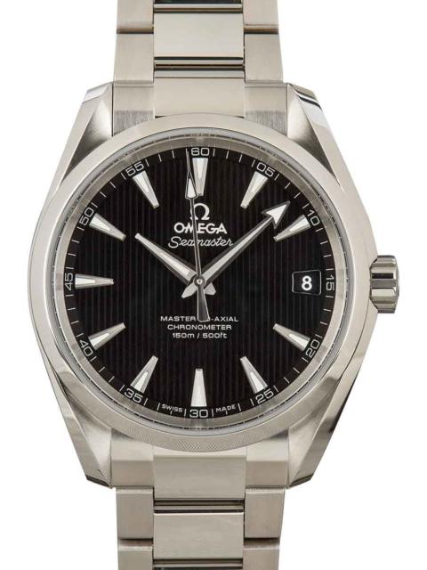 Omega Seamaster Aqua Terra Stainless Steel Black Teak Dial