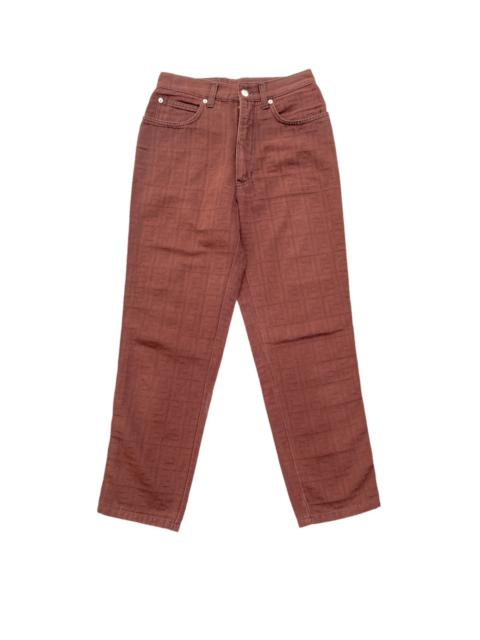 FENDI Vintage 90’s Fendi Zucca FF Monogram Pants