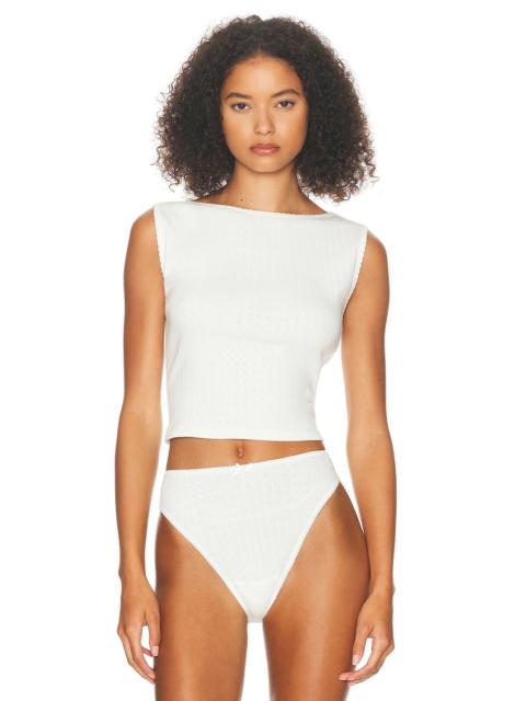 HELSA Pointelle Muscle Tank