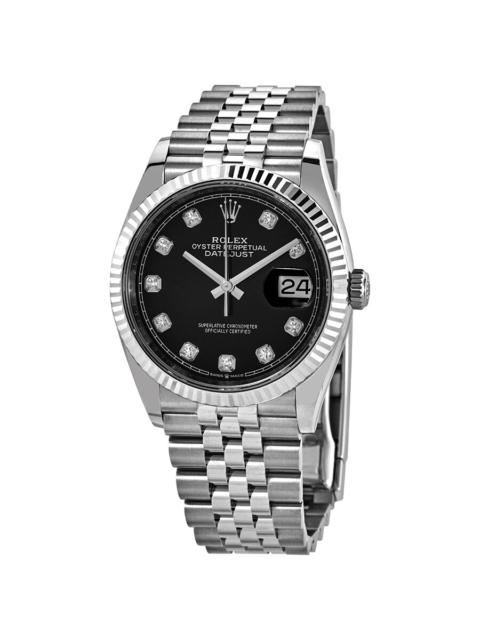 ROLEX Rolex Datejust 36 Black Diamond Dial Automatic Jubilee Ladies Watch 126234BKDJ